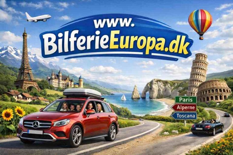 Europæisk roadtrip eventyr med familie